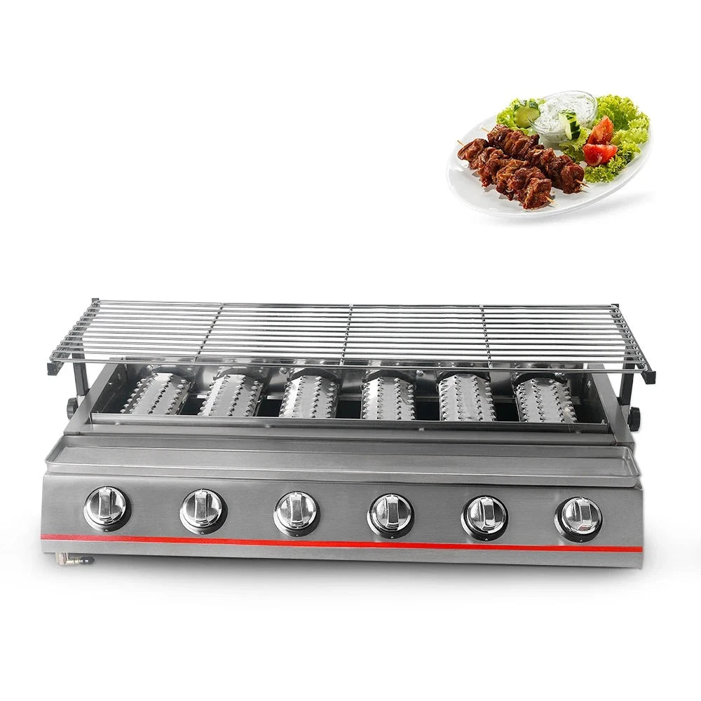 Stainless Stee 6 Burners Gas BBQ Grill