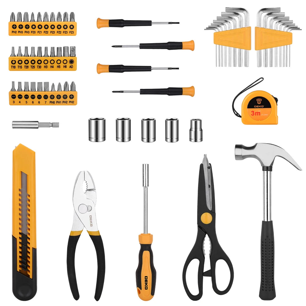 62Pcs EDC Professional Woodworking Tool Set