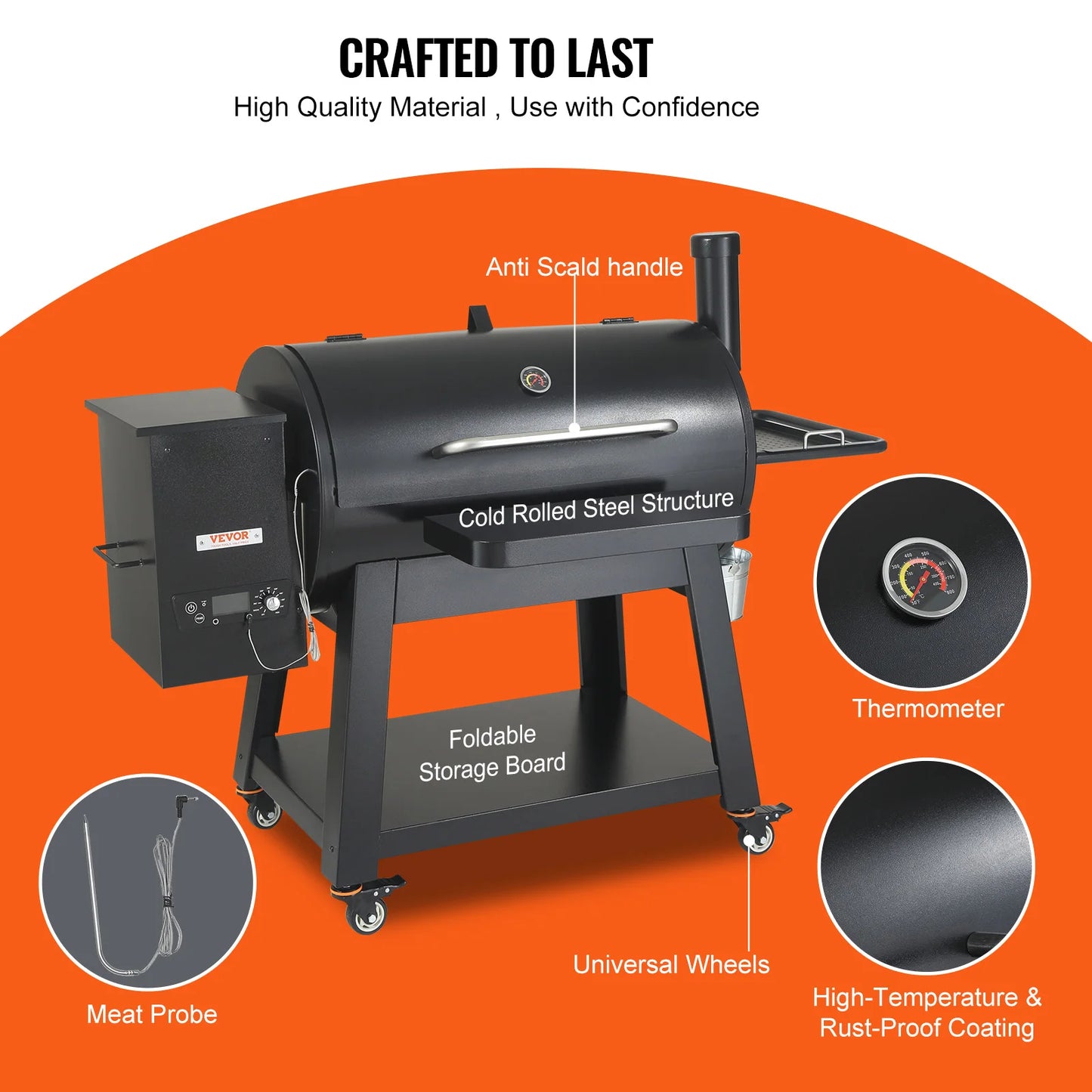Heavy Duty Portable Charcoal/ Propane Gas Grills with Cover and Cart