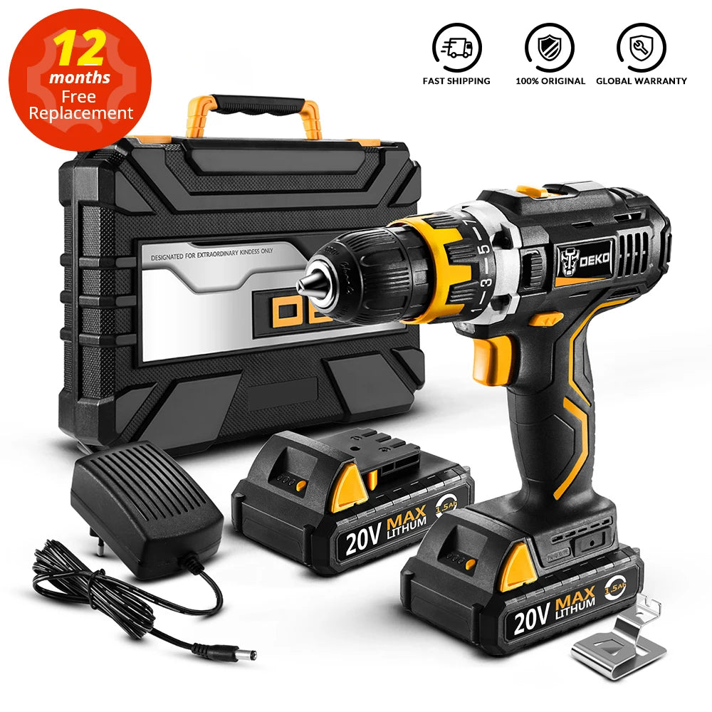 20V MAX GCD Series 1/2 in. Cordless Drill/Driver Tool Kit