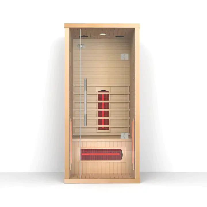 CozySol ™️-1 Person Canadian Hemlock Far Infrared Sauna Expensive Stuff Shop 