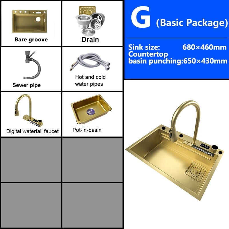 Goldie â˘ď¸- Multifuctional Luxury Kitchen Sink Luxury Kitchen Sink Expensive Stuff Shop