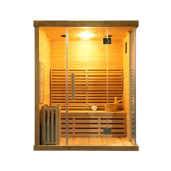 HarmonyHeat ™️ 3-Person Traditional Steam Sauna Steam Sauna Expensive Stuff Shop 