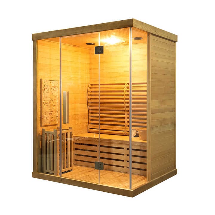 HarmonyHeat ™️ 3-Person Traditional Steam Sauna Steam Sauna Expensive Stuff Shop 