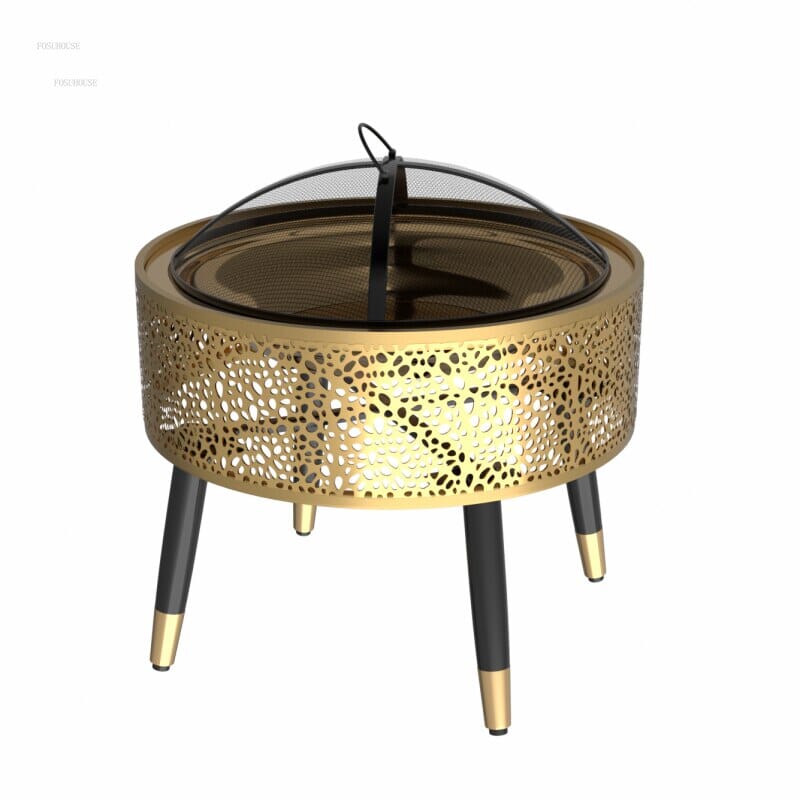 RadiantSun Golden Halo Fire Pit Luxury Fire Pits Expensive Stuff Shop