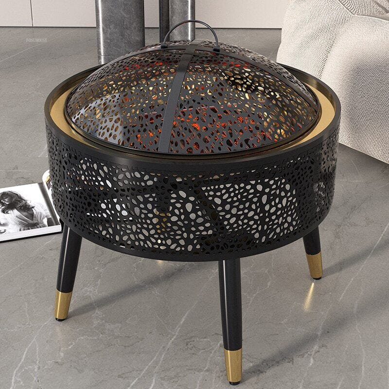 RadiantSun Golden Halo Fire Pit Luxury Fire Pits Expensive Stuff Shop