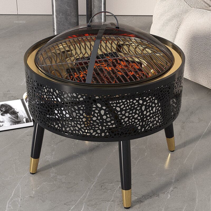 RadiantSun Golden Halo Fire Pit Luxury Fire Pits Expensive Stuff Shop
