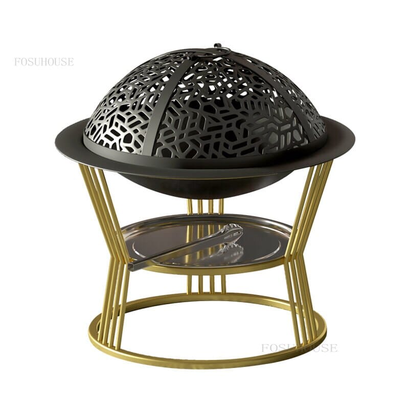 RegalFlame™️ -Courtyard Hearth: The Ultimate Fusion of Elegance and Function in Fire Pits Luxury Fire Pits Expensive Stuff Shop
