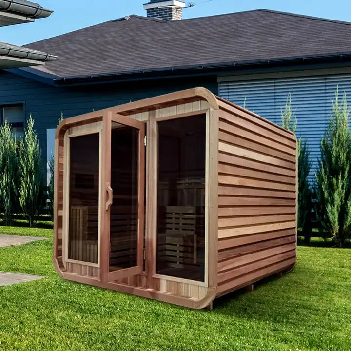 ZenCube Square Sauna Haven- Traditional Sauna With Upto 6 Persons Capaicty