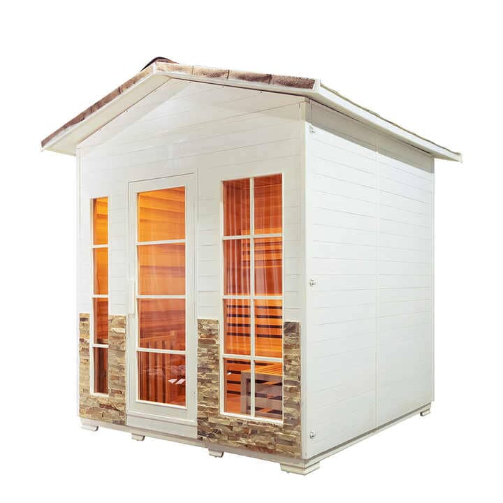 CottageComfort ™️- Outdoor Traditional Sauna Outdoor Saunas Expensive Stuff Shop 