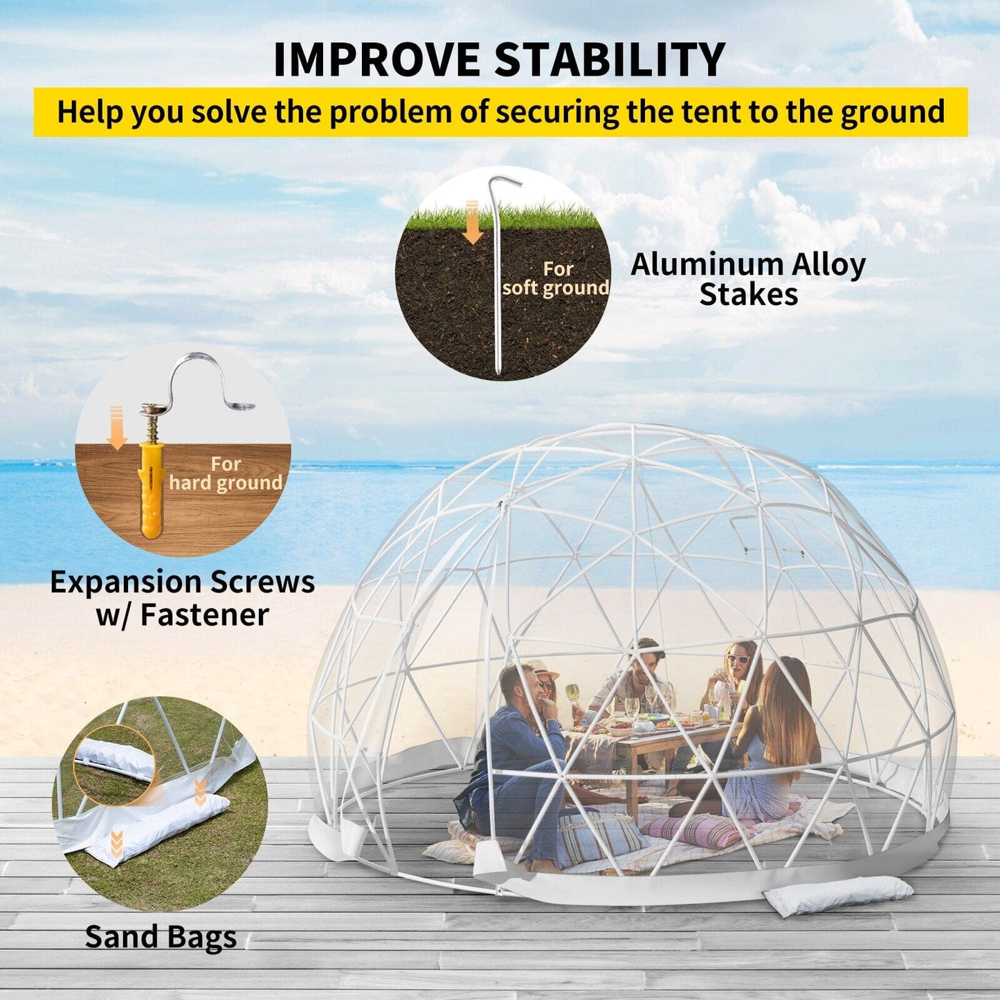 Sunbubble Garden Dome Canopies & Gazebos Expensive Stuff Shop 