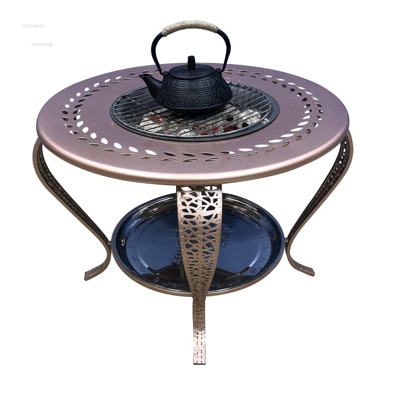 WildFlame™️- Round Fire Pit Table Luxury Fire Pits Expensive Stuff Shop 