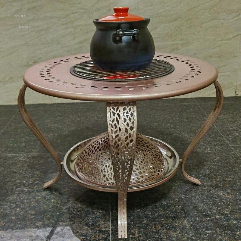 WildFlame™️- Round Fire Pit Table Luxury Fire Pits Expensive Stuff Shop 